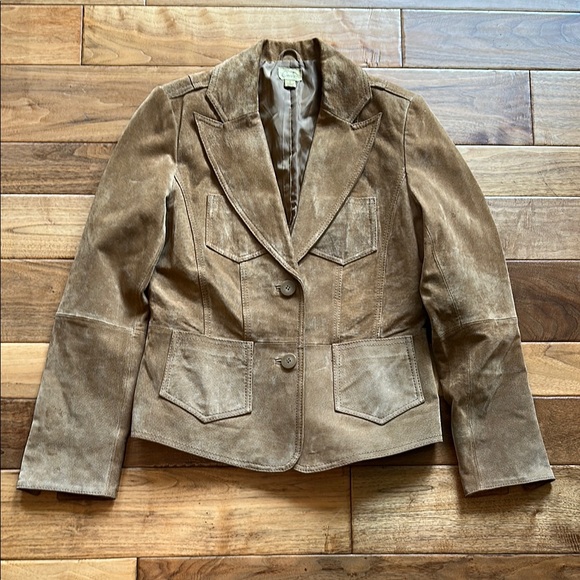 Caslon Jackets & Blazers - Caslon suede leather blazer jacket